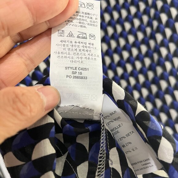 J.Crew Silk/Cotton Shirt Size 0 - Picture 9 of 10